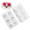 8 Cavities 3D French Dessert Mold Pastry Chocolate Pudding Jelly Ice Cream Cake BPA Free Eco-friendly Non-stick Silicone Peach