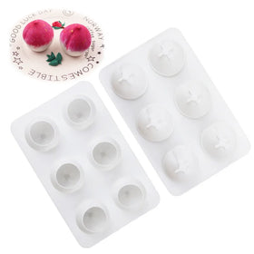8 Cavities 3D French Dessert Mold Pastry Chocolate Pudding Jelly Ice Cream Cake BPA Free Eco-friendly Non-stick Silicone Peach