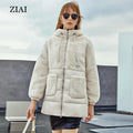 New Arrival Customized Women's Jacket Winter Fashion Rabbit Fur Design Casual Coat Wholesale Fleece Winter Coat