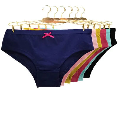New Cotton Women's Panties Briefs Low Waist Soft Female Underwear Skin-friendly Underpants Lady Intimates