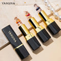 YANQINA Flower Color Change Lipstick Moisturizing Warm Change Moisturizing Jelly Color Change Gold Foil Lipstick