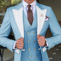 2023 New Suit Male Three-piece Bridegroom Best Man Wedding Big Size Suit Male Business