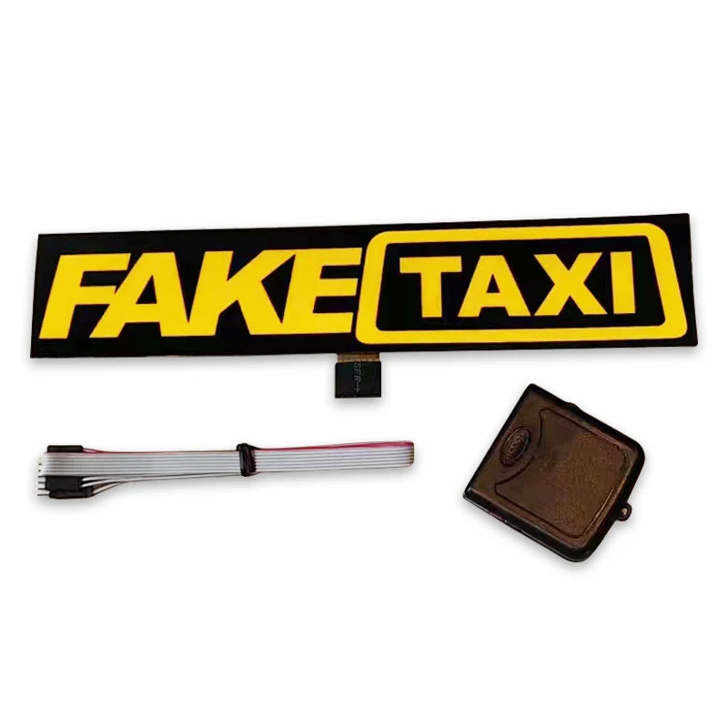 New Luminous Taxi Light up Car Stickers Flashing Film Light up Removable Wanted Led Car Stickers
