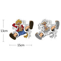 13CM Funny Anime One Pcs Luffy Nami Zoro Ace Chopper 3D Dynamic Gear 5 Luffy Sticker