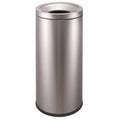 Drop Shipping New Cylindrical Round  Indoor Anti-fingerprint Trash Bin Golden Outdoor Trash Cans