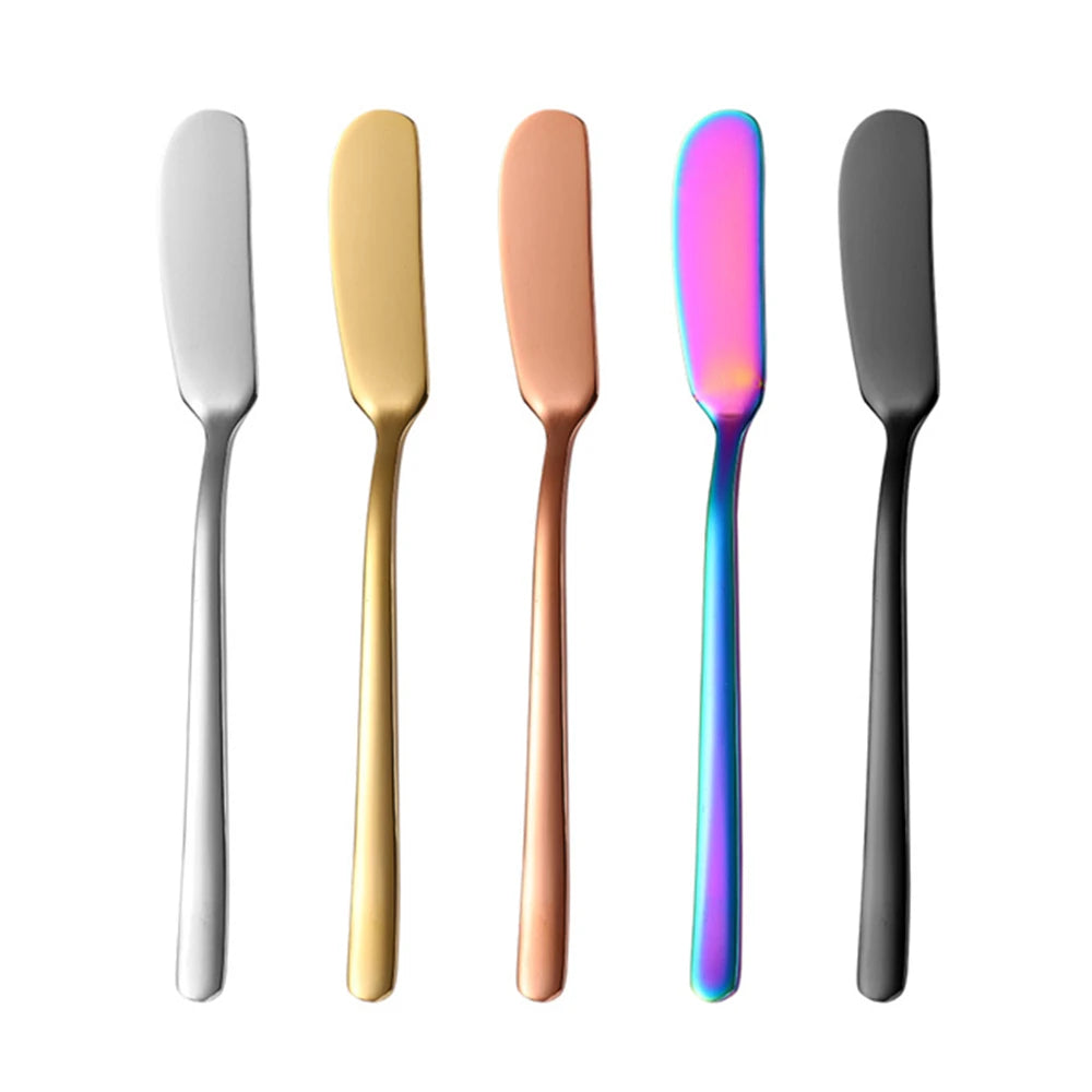 304 Stainless Steel Butter Knife Cheese Spreader Knives for Kitchen Restaurant Party Breakfast Condiments Use