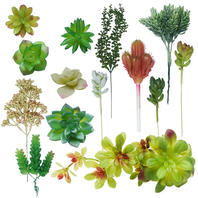 Unpotted Flower Succulents Picks Bulk Stems Artificial Succulent Plants for Desk Decor Artificial Succulent Plants Decor Set