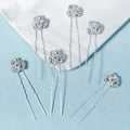 6pcs/pack Flower Bridal Hair Clip Hair Pin Wedding Hair Pin Sets Accessories