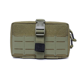 Tactical Multi-purpose Edc Admin Pouch Waist Belt Modular Utility Tools Bag Organizer Laser-Cut Style Molle Attachment