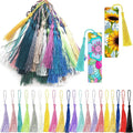 13cm Silky Handmade Mini Tassels Loops Bookmarks 100% Polyester 100pcs DIY Crafts Home Textile Cellphone Decorative Curtains