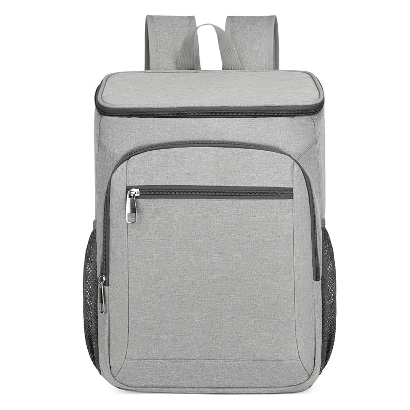 Large Storage Multi-Function Portable Vintage Nylon Zipper Cooler Travel Backpack Waterproof Durable