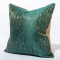 Factory Wholesale Gold Striped Turquoise Jacquard Cushion Cover Throw Pillow Case for Sofa Home Decor