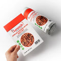Custom Printing Self-adhesive Vinyl Food Bottle logo Sticker Food Jar Seal Stick Food Label Sticker
