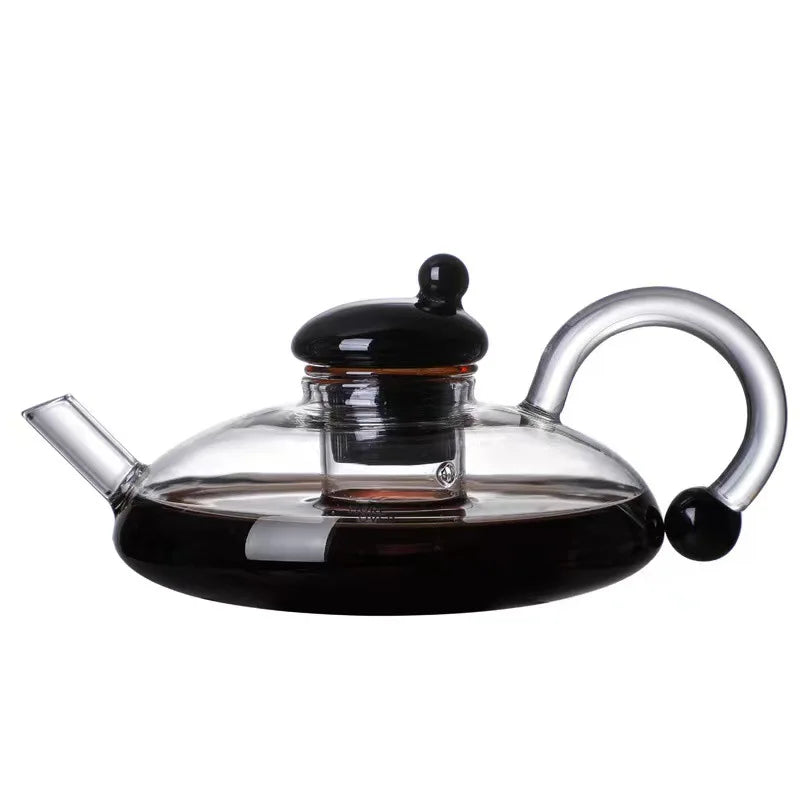 Nordic 600ml HOT SALES Hand Made Heat Resistant Borosilicate Glass Teapot Glass With Filter