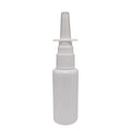 30ml HDPE Plastic Empty White Nasal Spray Pump Cylinder Spray Bottle With Clip Iso 15378