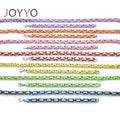 Jewelry Set Colorful Bracelet with Necklace Men's Fashion Byzantine Chain Necklace Jewelry