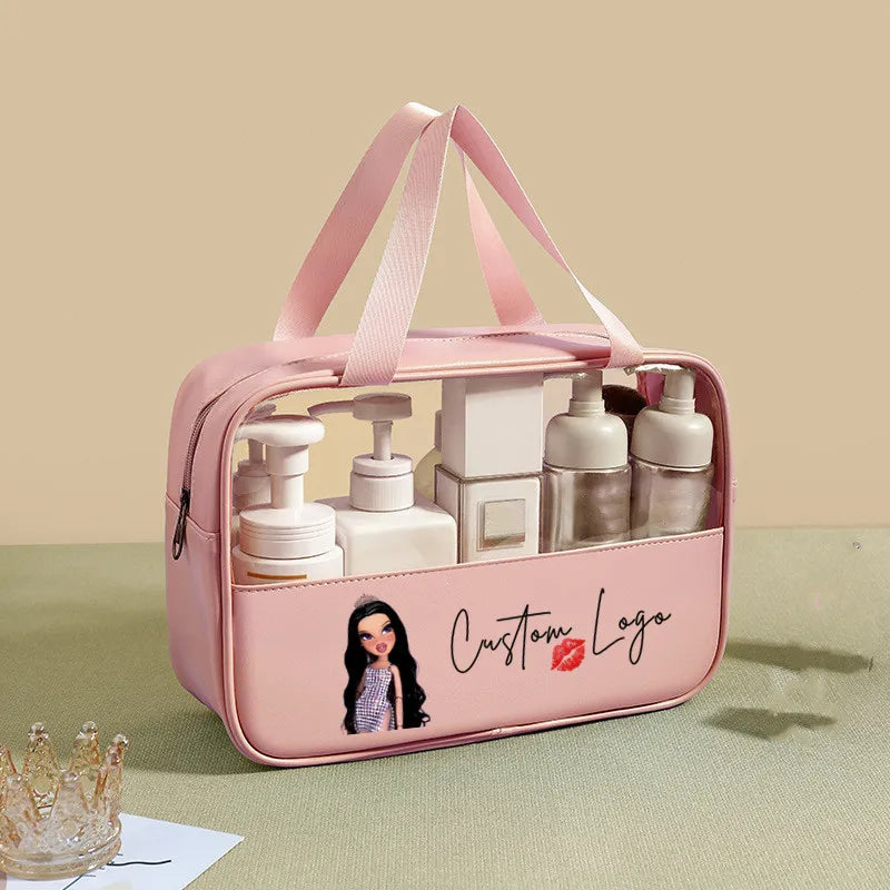 Cheap Makeup Bag Wholesale PU PVC Bulk clear Cosmetic Bag with Zipper Ladies Travel Makeup Toiletry Bags