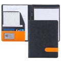 Custom Promotional Gifts PU Leather Cartera Personalised Printed Black Folder for Documents A4 Map Portfolio