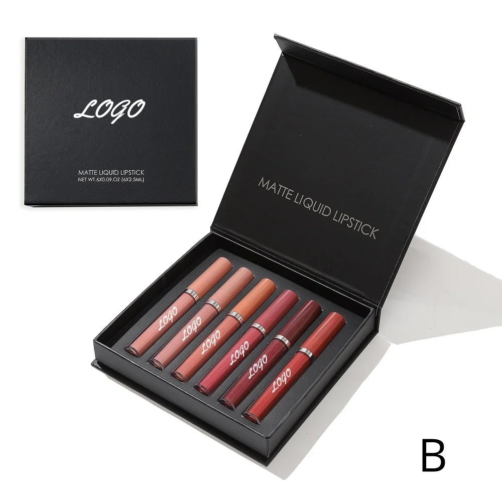 Wholesale Make Your Own Lipstick Set Custom Logo Long Lasting Cosmetic Vegan Private Label Matte Liquid Lipstick