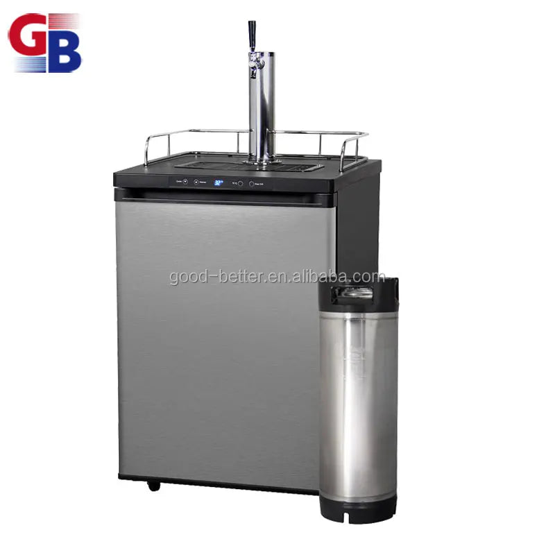GB1030322 New Model 170L 304 Stainless Steel Single Tap Beer Keg Refrigerator with Digital Display