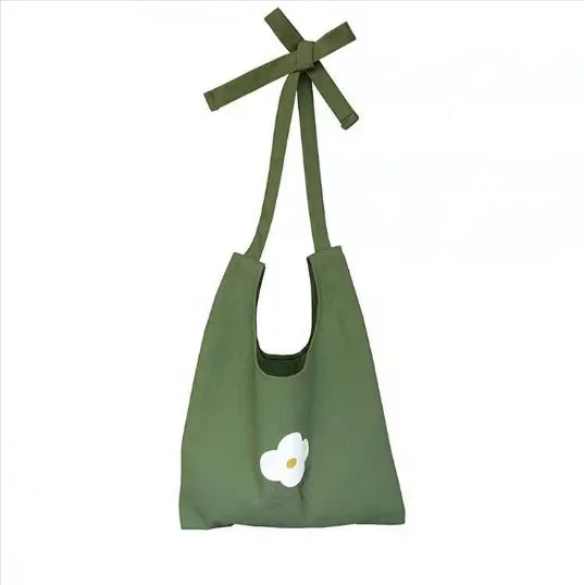 Customized Printing Canvas Makeup Bag Cute Handbag Large Capacity Simple Portable Storage Bag