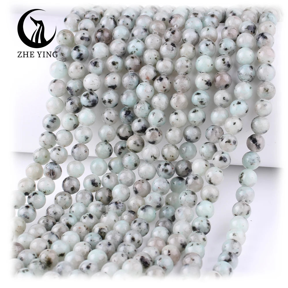 Zhe Ying 6/8/10mm Kiwi jasper Beads