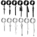 Mix Size Hollow Ear Plugs Tunnels 6-20mm Many Style Choose Dangle Ear Tunnels and Plugs 00g Gauges for Women Men Body Piercing w