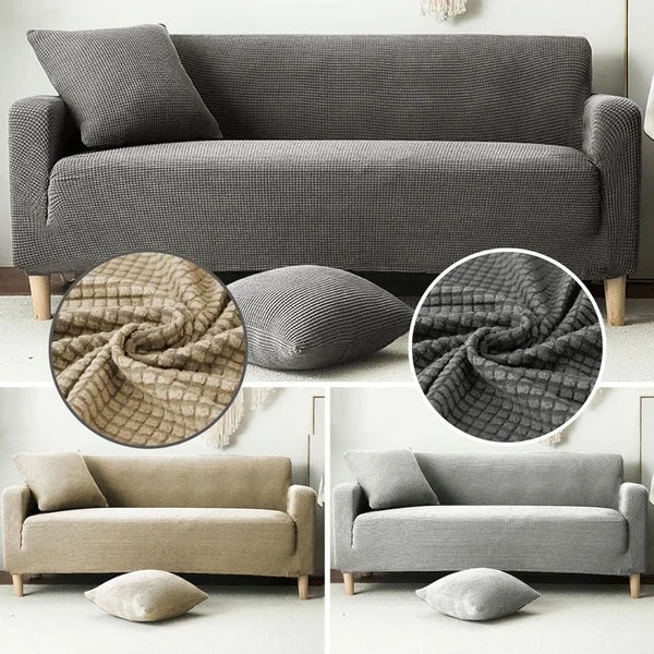 New Fashion Jacquard Stretch Sofa Cover 100% Polyester Universal Fit