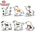Labrador Dog Cookie Cutter Stainless Steel Corgi Poodle Teddy Alaska Bichon Frise Biscuit Mold Dishwasher Safe DIY Baking Tools