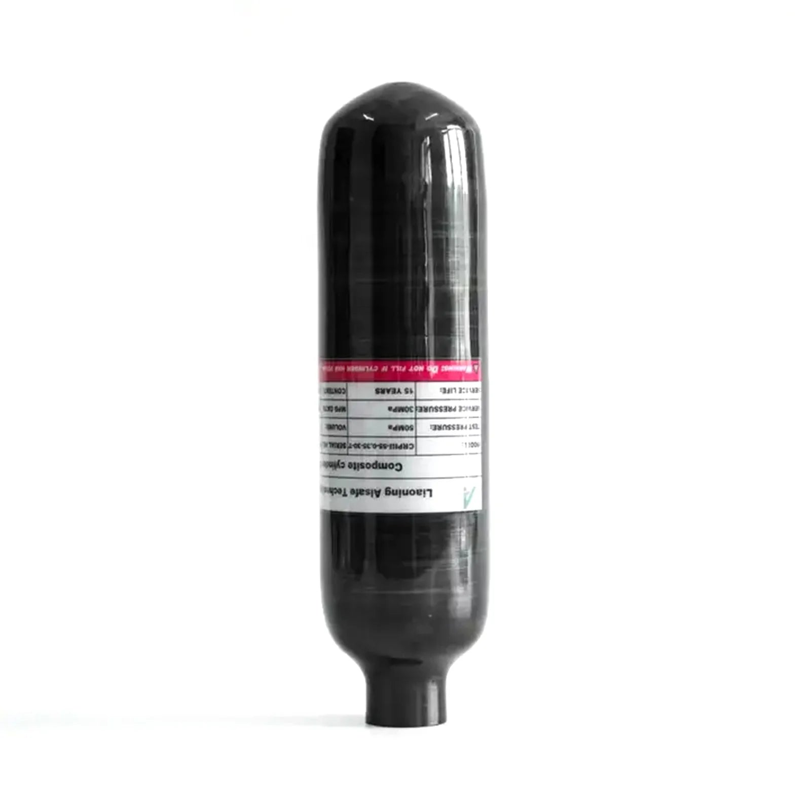 TUXING High Pressure 350cc 0.35L 300Bar 4500Psi 30MPA Wrapped Composite Outdoor Sports PCP Carbon Fiber Air Tank for Paintball