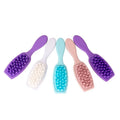 Women's Ionic Shampoo Comb Custom Logo Paddle Soft Silicone Teeth Long Handle Scalp Cleaning Scrub Hair Scratch Massage Brush
