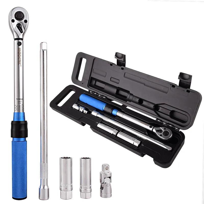 Newest Tool Machinery 3/8 Inch 10-60nm High Precision Strong Torsion Car Repair Adjustable Spark Plug Torque Wrench Set