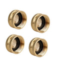 Garden Faucets Garden 3/4 Inch GHT Hose Female End Brass Closing Plug