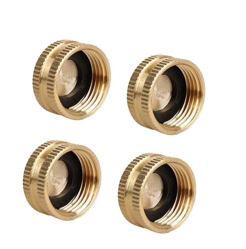 Garden Faucets Garden 3/4 Inch GHT Hose Female End Brass Closing Plug