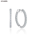 Earrings Moissanite Earrings 925 Sterling Silver D Color VVS Moissnite Diamond Drop Hoop Women Charm Earrings