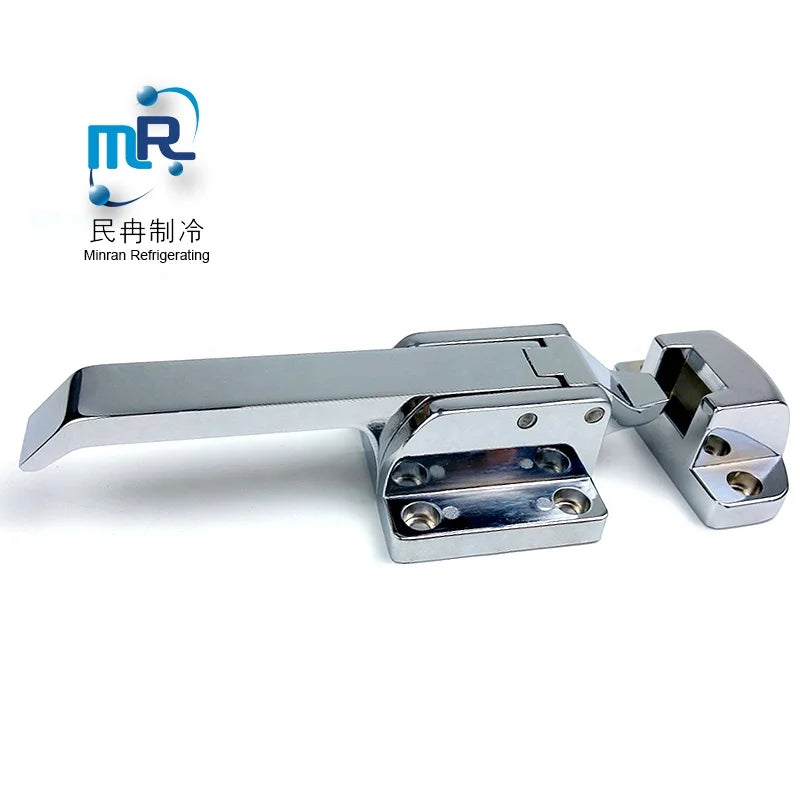 1-093 / 1-093-3K Zinc Alloy Industrial Design Door Handle Lock Polished Finish Ambidextrous for Freezer Oven Warehouse/Workshop