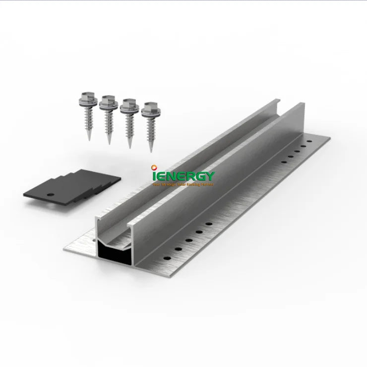 Popular Aluminum Solar Mounting Mini Rail Roof Solar Panel Railless Mounting System