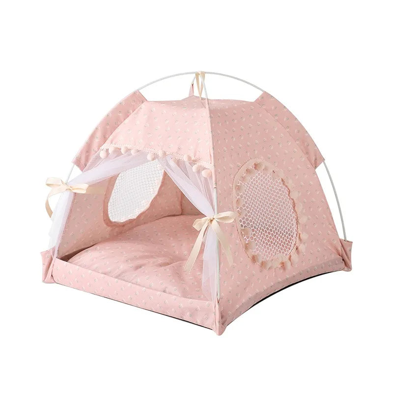 Hot Sale Summer Winter Pet Teepee Tent Foldable Bed Dog Cat Tipi House Tents
