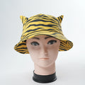 Factory Manufacturer Custom Logo Cotton Cartoon Bucket Hat with Ears Screen Printing Design for Daily Party Travel Use