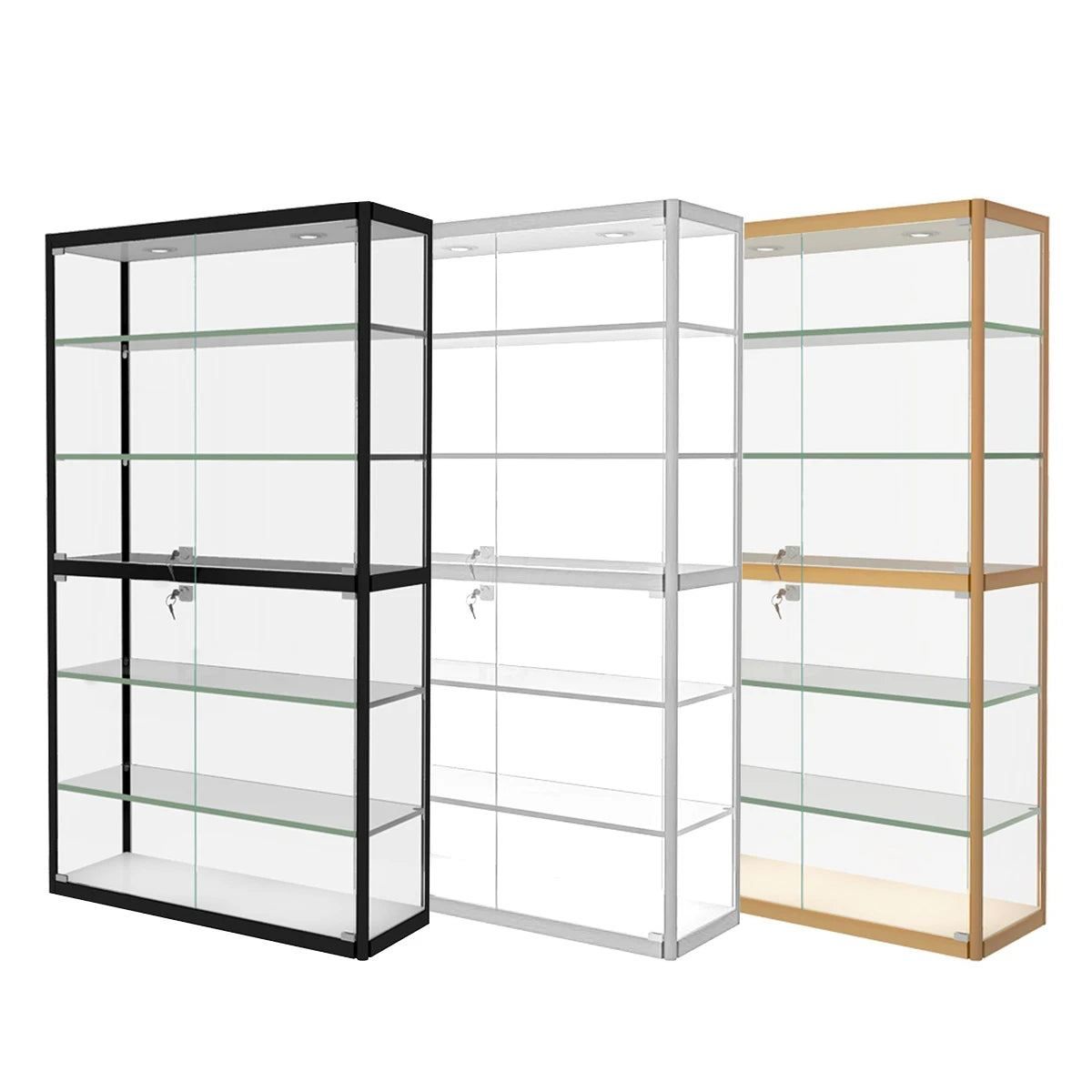 Wholesale Alloy Aluminium Showcase with Cheap Spot Lighting