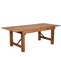 Sunzo Farmhouse Style Banquet Wedding Event Folding Wood Table for Rental Company