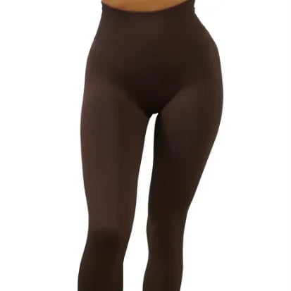 Wholesale Customized Solid Drawstring Yoga Sweatpants Summer Peach High Waisted Hip Lifting Fitness Exercise Spandex/Nylon