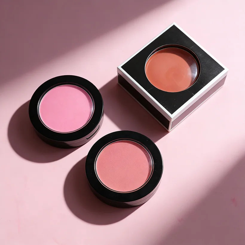 Customized Design Waterproof Blush Palette Single Powder Eyeshadow for Light Fair Dark Skin Tones Mineral Formula Long Lasting