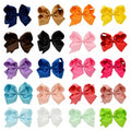 3inch Big Bow Colorful Hairpin Kids Dovetail Bow Hairgrip Barrettes Infant Girls Ribbon Hair Bows Clip Hair Accessories
