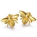 Lotus Fun Bee Silver Simple Gold Earring Design for Women Fine Jewelry for Women