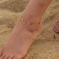 Pvd Wholesale Non  Tarnish Ankle Bracelet Waterproof Custom 18K Gold Plated Stainless Steel Fashion Jewelry Anklets for Women