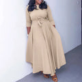 S-3XL New Fashion Dress for Spring and Summer African Large Skirt Strap Casual Dress