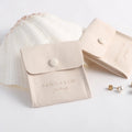 PandaSew Microfiber Suede Gift Jewelry Pouch Bag for rings earrings necklace with Custom Logo