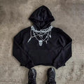 Custom High Quality 100% Cotton 500gsm Eco-Friendly Vintage Acid Wash Hoodie Zipper Rhinestone Sun Faded Regular Fit Zip
