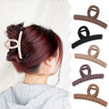 Fashion Large Simple Plastic Hairpin Frosted Shark Hair Clip Ins Solid Color Hair Decoration Women Hair Accessories Wholesale